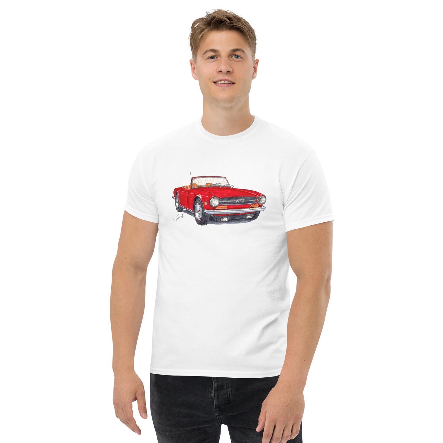 British TR6 Red Men's classic tee