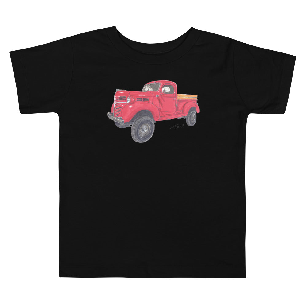 Vintage 1946 D Red Truck Toddler Short Sleeve Tee