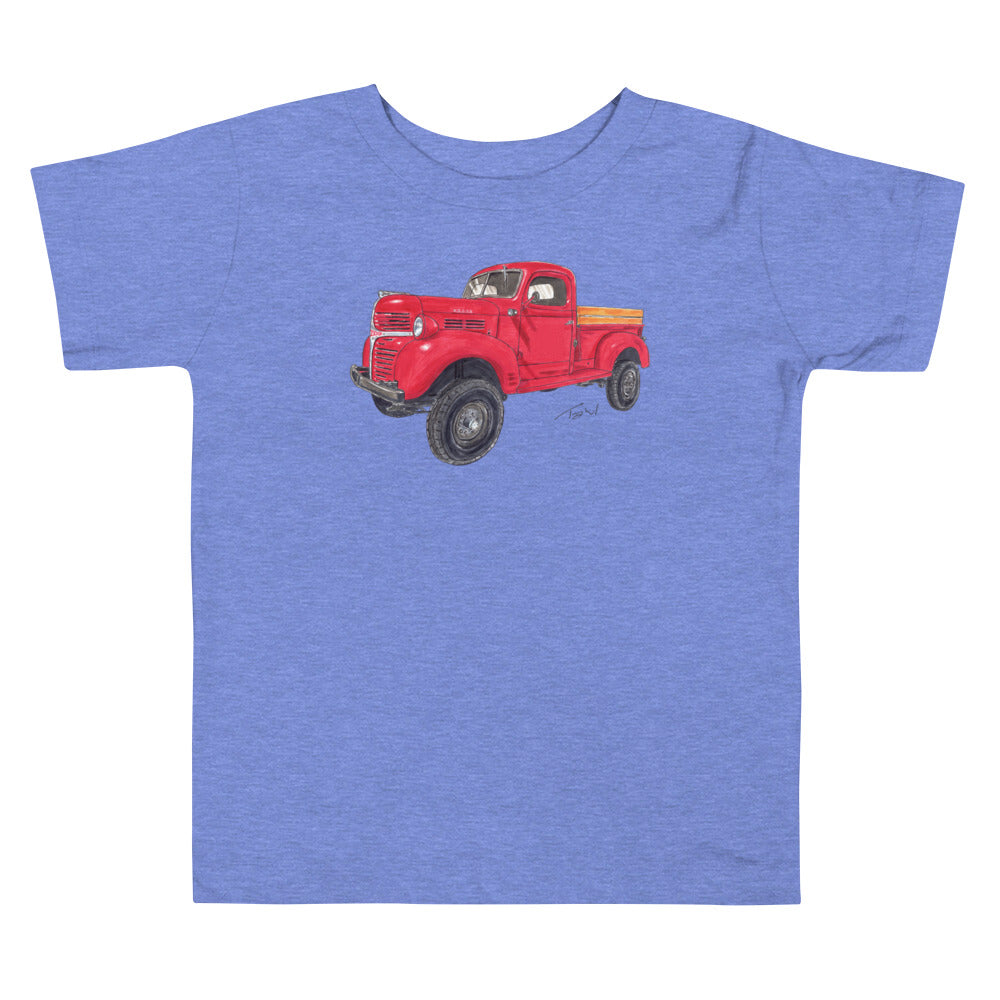 Vintage 1946 D Red Truck Toddler Short Sleeve Tee