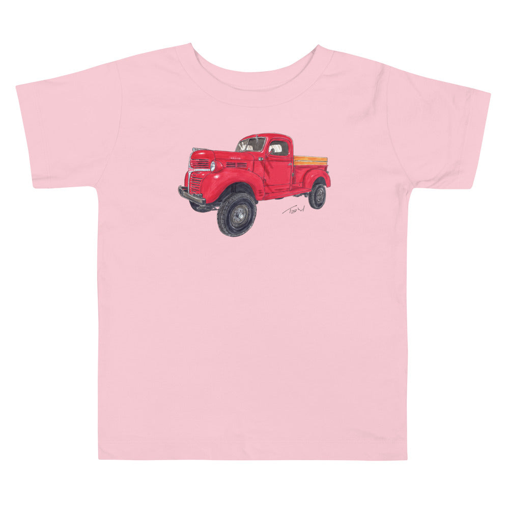 Vintage 1946 D Red Truck Toddler Short Sleeve Tee