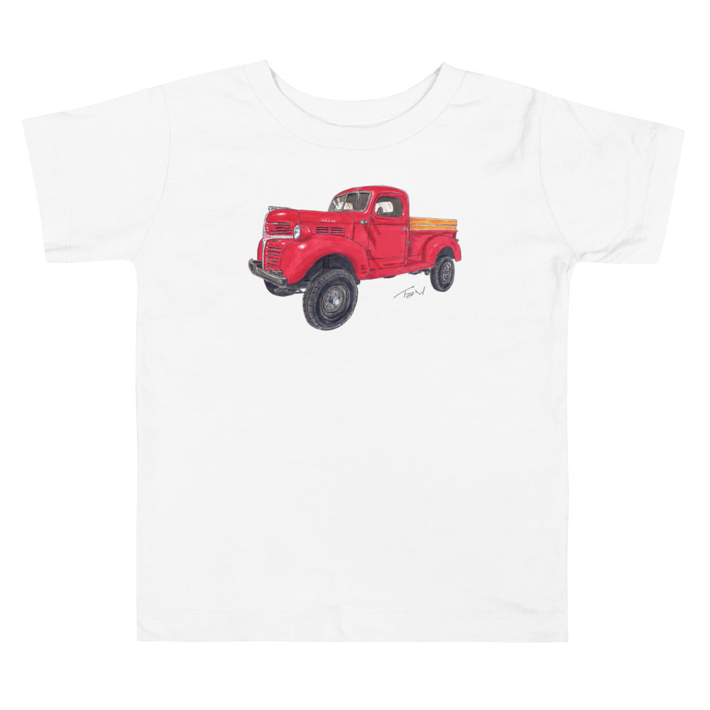 Vintage 1946 D Red Truck Toddler Short Sleeve Tee