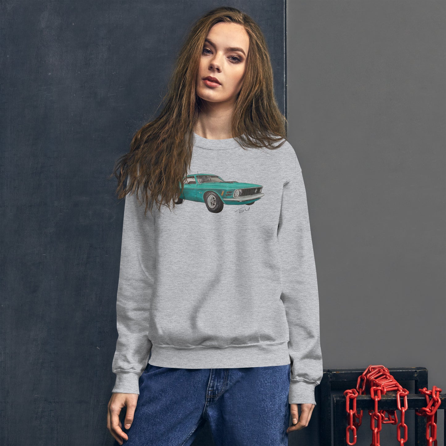 1970 Mustang Coupe Unisex Sweatshirt