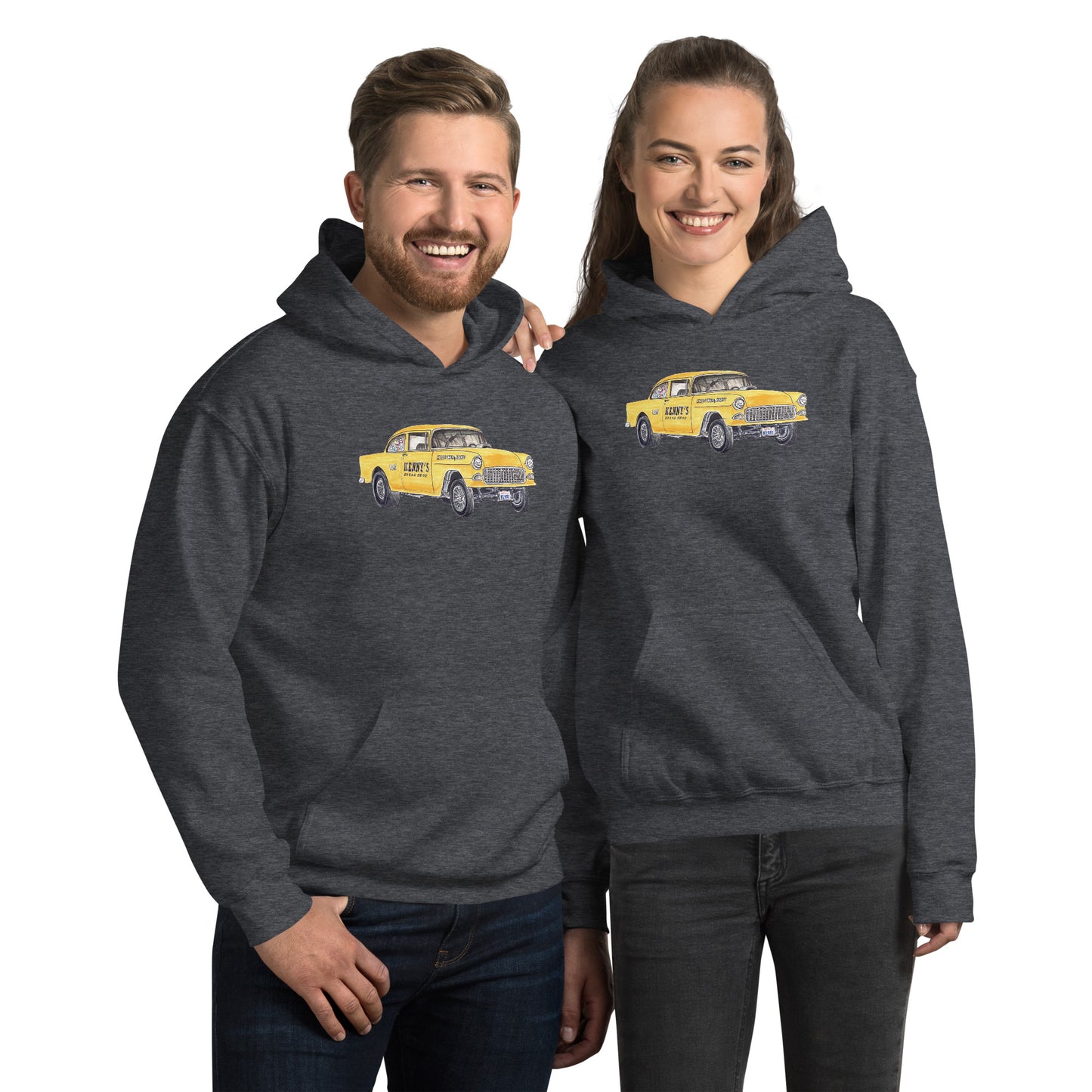 1955 Chevy Gasser – Kenny’s Speed Shop Unisex Hoodie