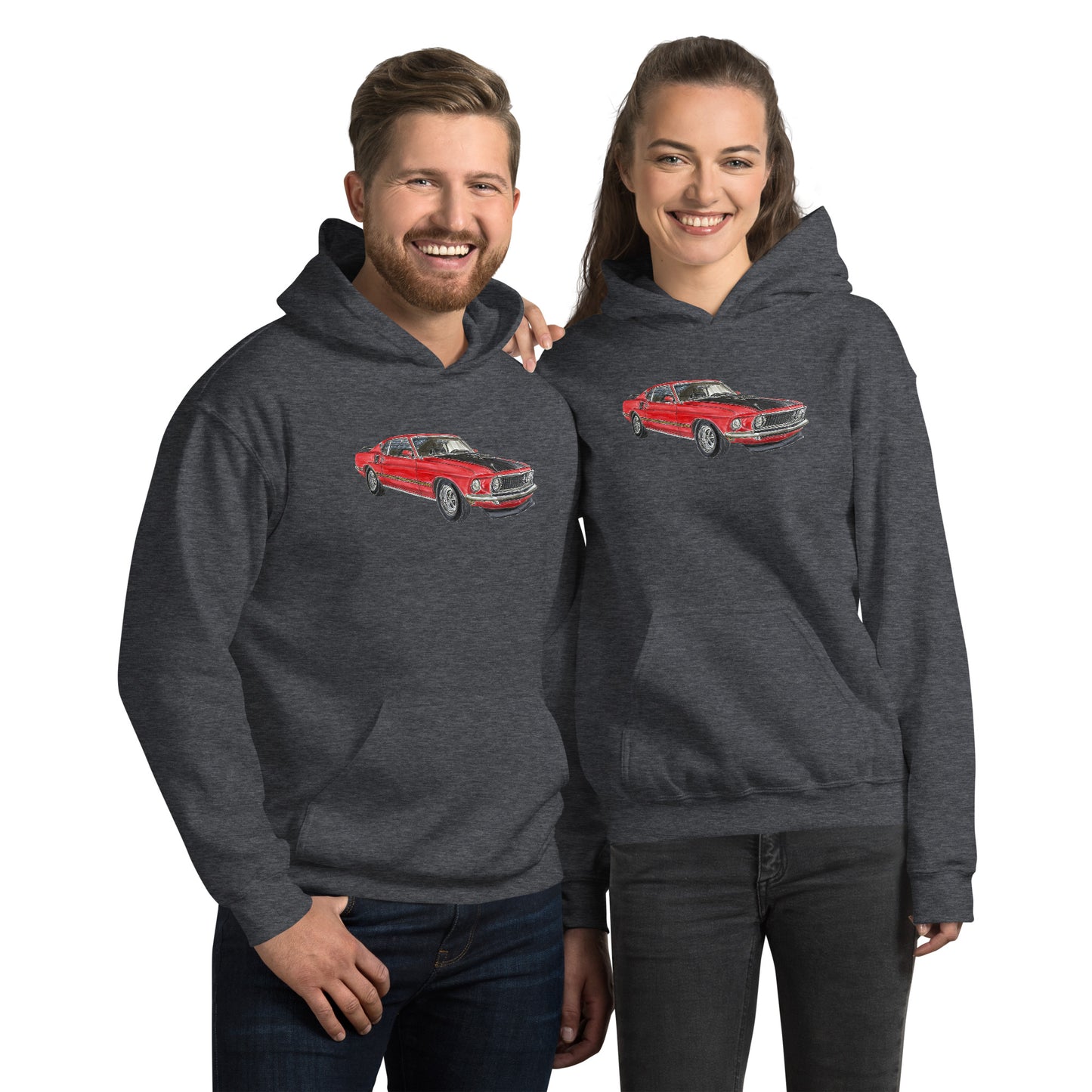 1969 M Mach 1 Red Unisex Hoodie