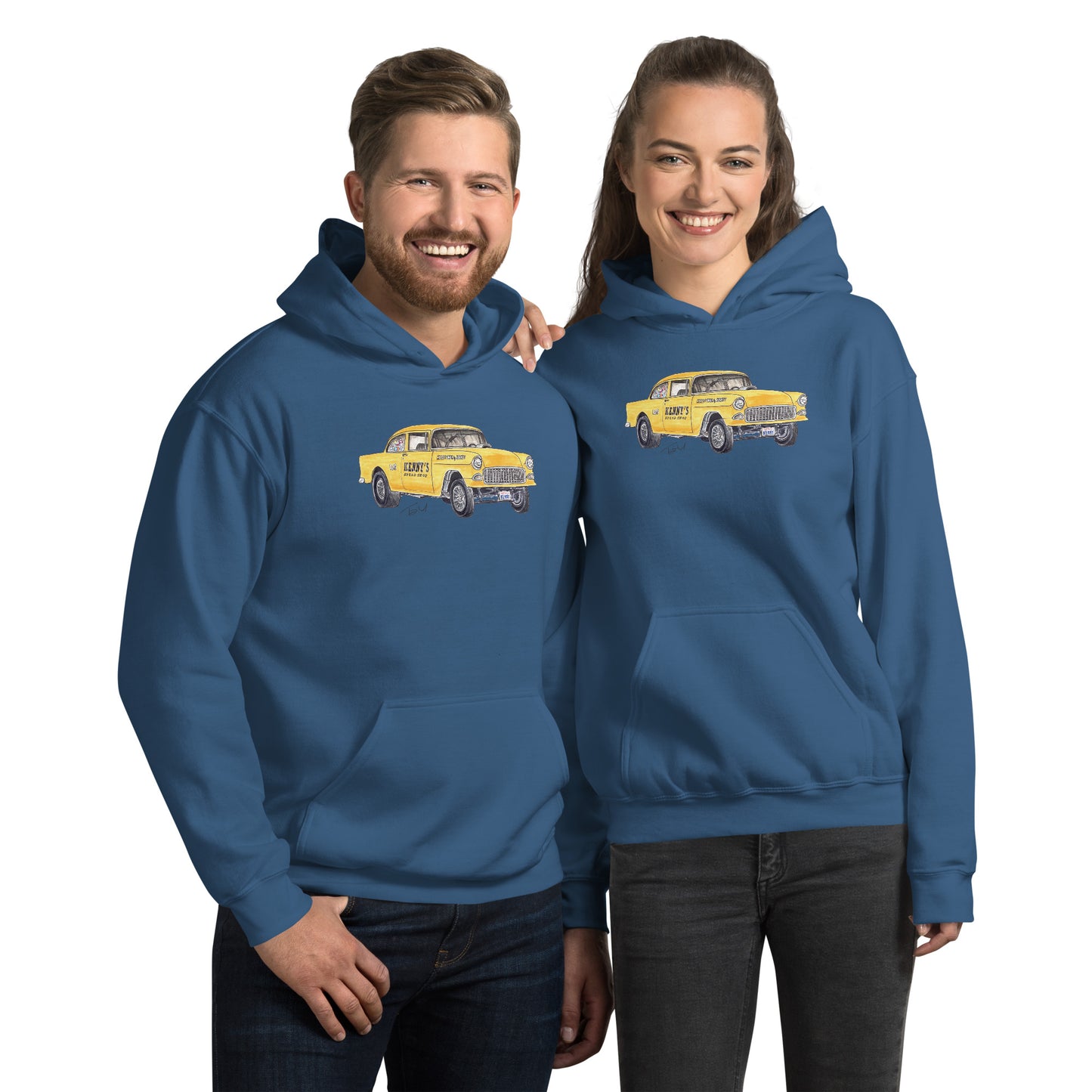 1955 Chevy Gasser – Kenny’s Speed Shop Unisex Hoodie