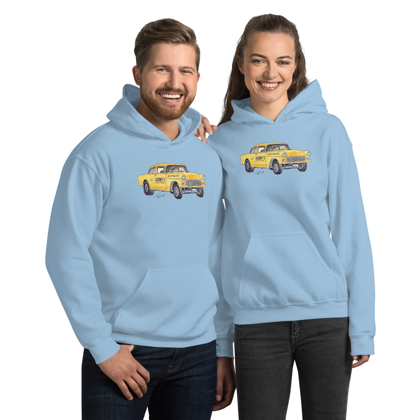 1955 Chevy Gasser – Kenny’s Speed Shop Unisex Hoodie