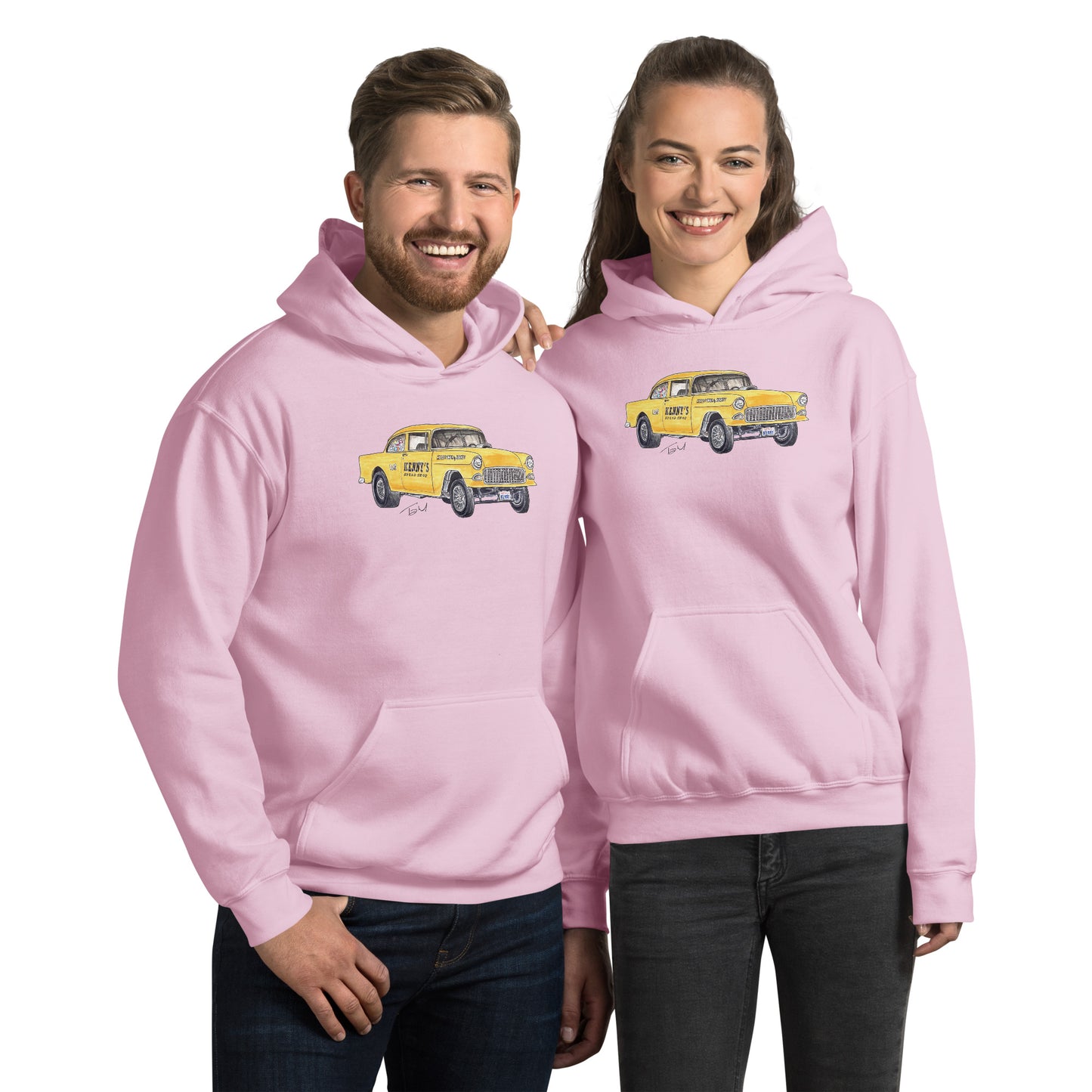 1955 Chevy Gasser – Kenny’s Speed Shop Unisex Hoodie