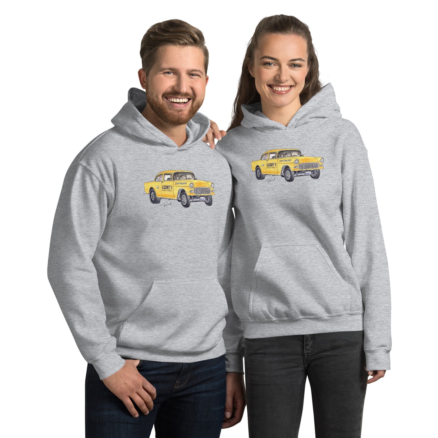 1955 Chevy Gasser – Kenny’s Speed Shop Unisex Hoodie