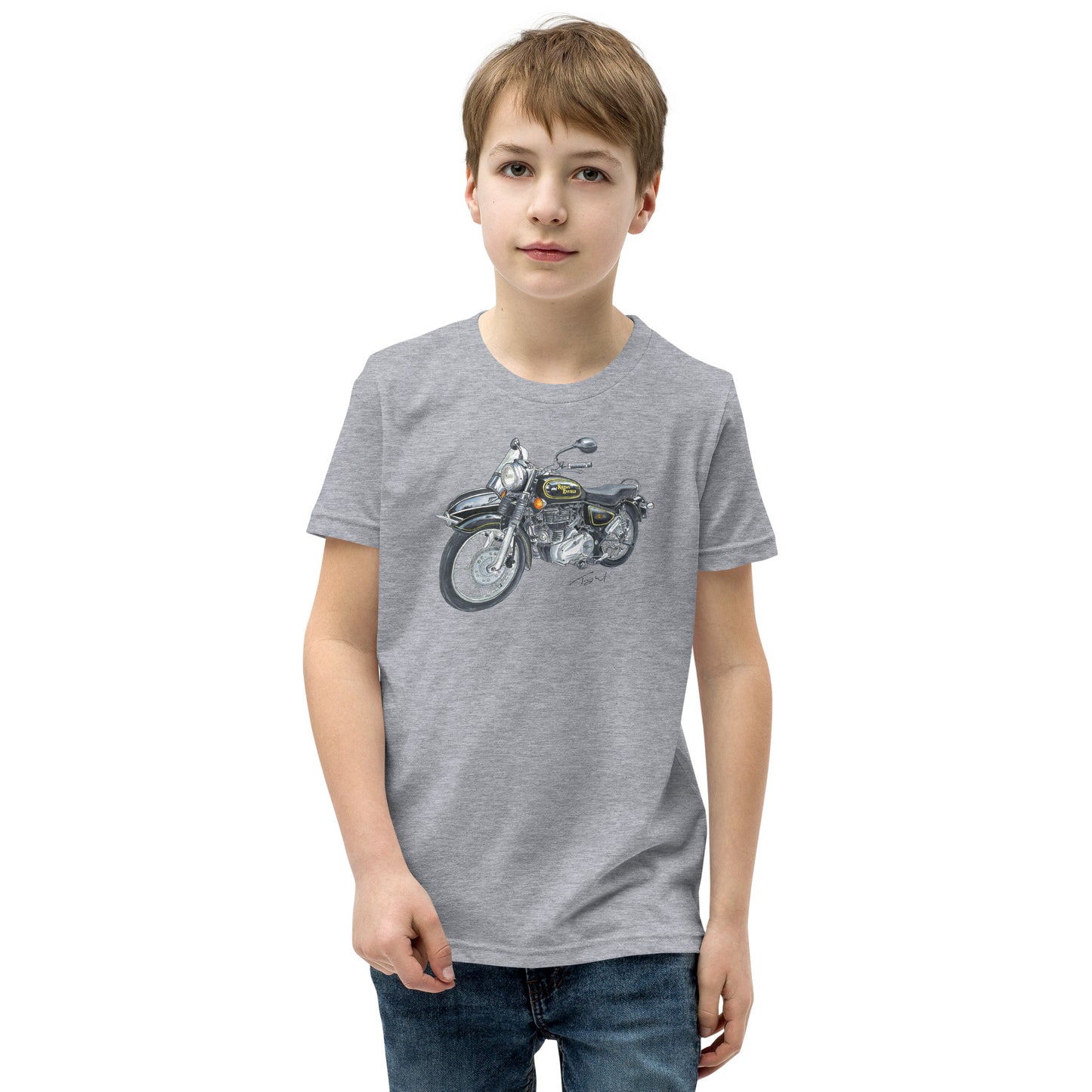 British Royal Enfield Motorcycle SC Youth Short Sleeve T-Shirt