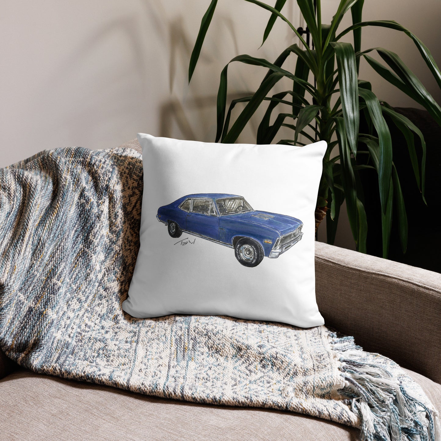 Classic 1970 Nova SS Basic Pillow