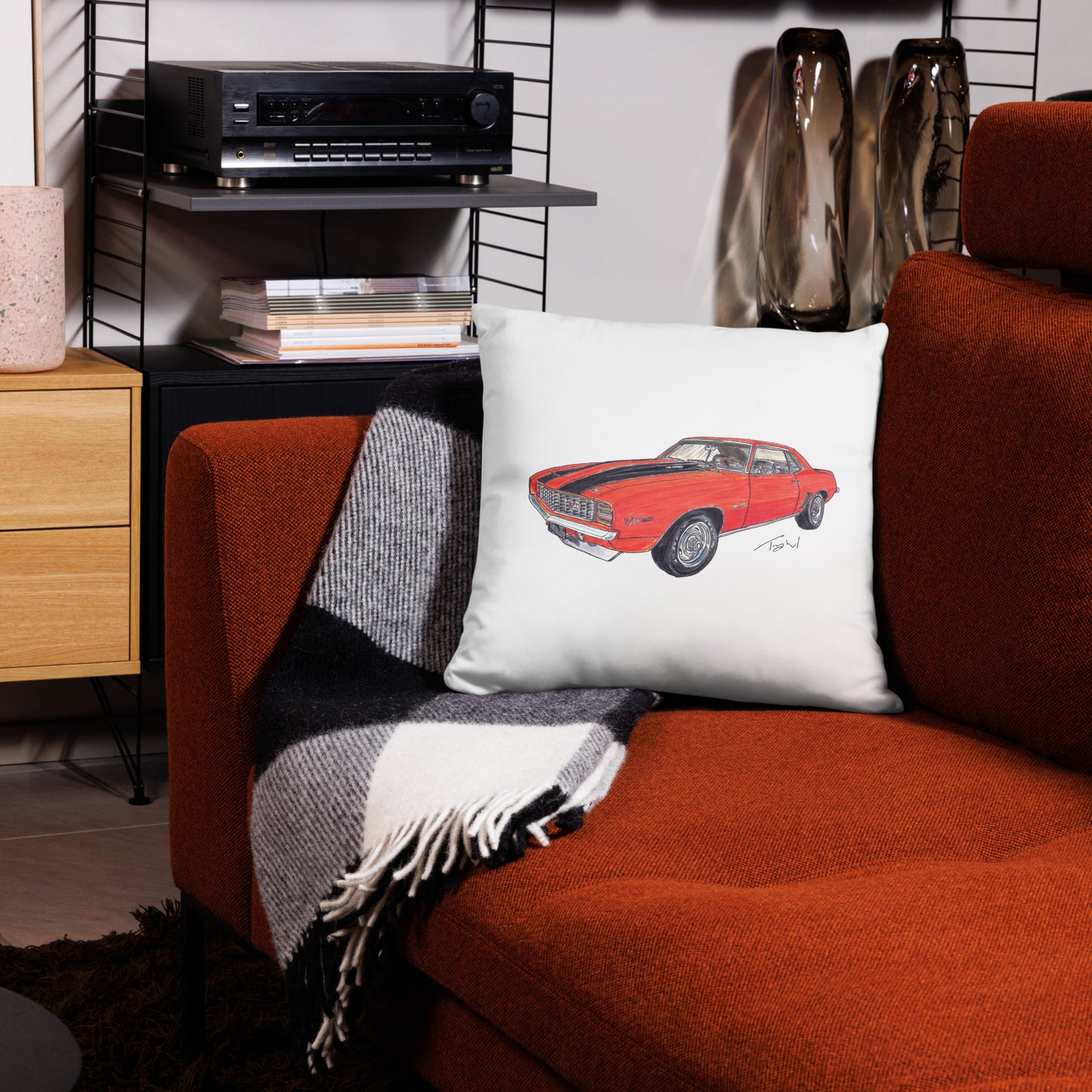 1969 C Z28 RS Orange Basic Pillow