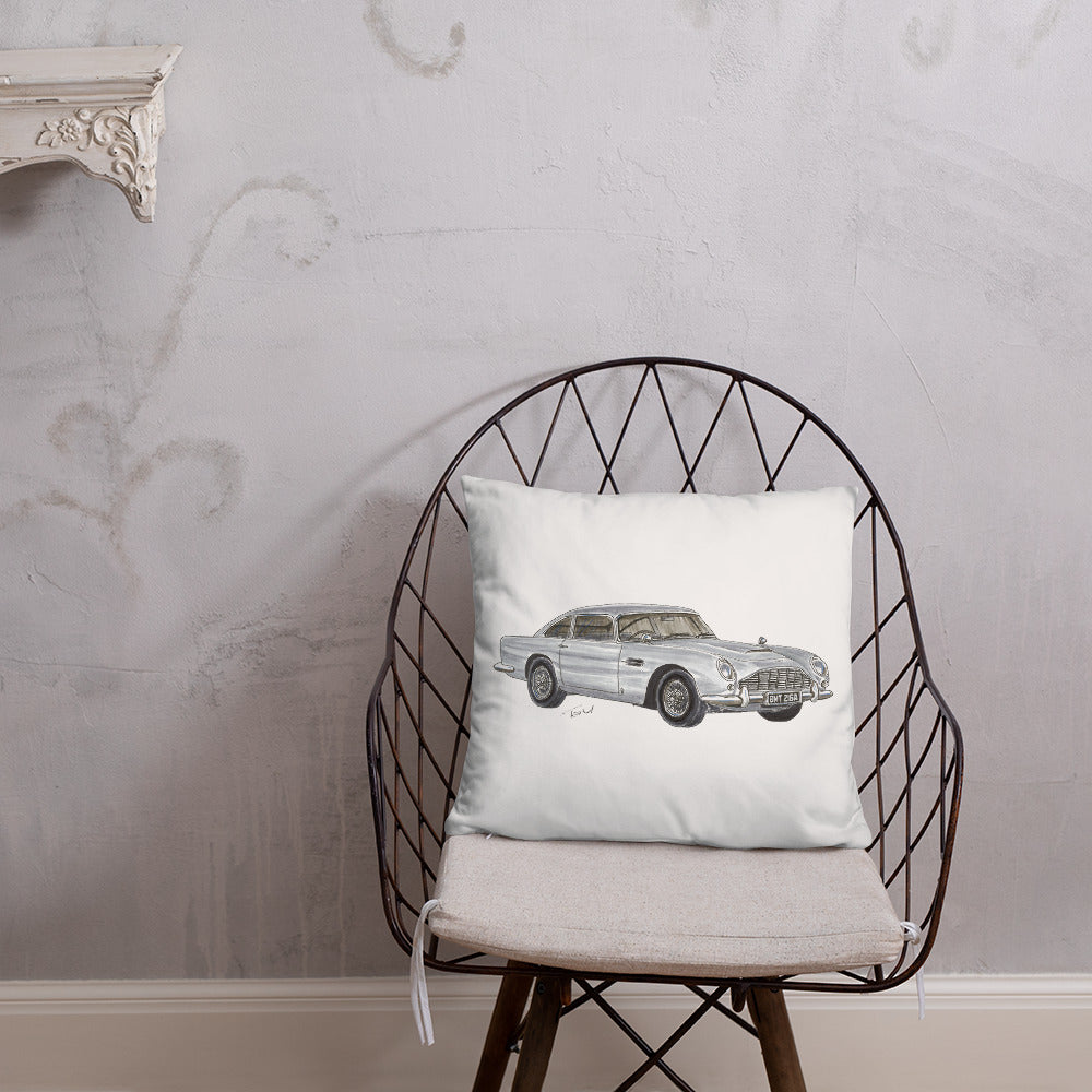 British 1965 AM DB5 Basic Pillow