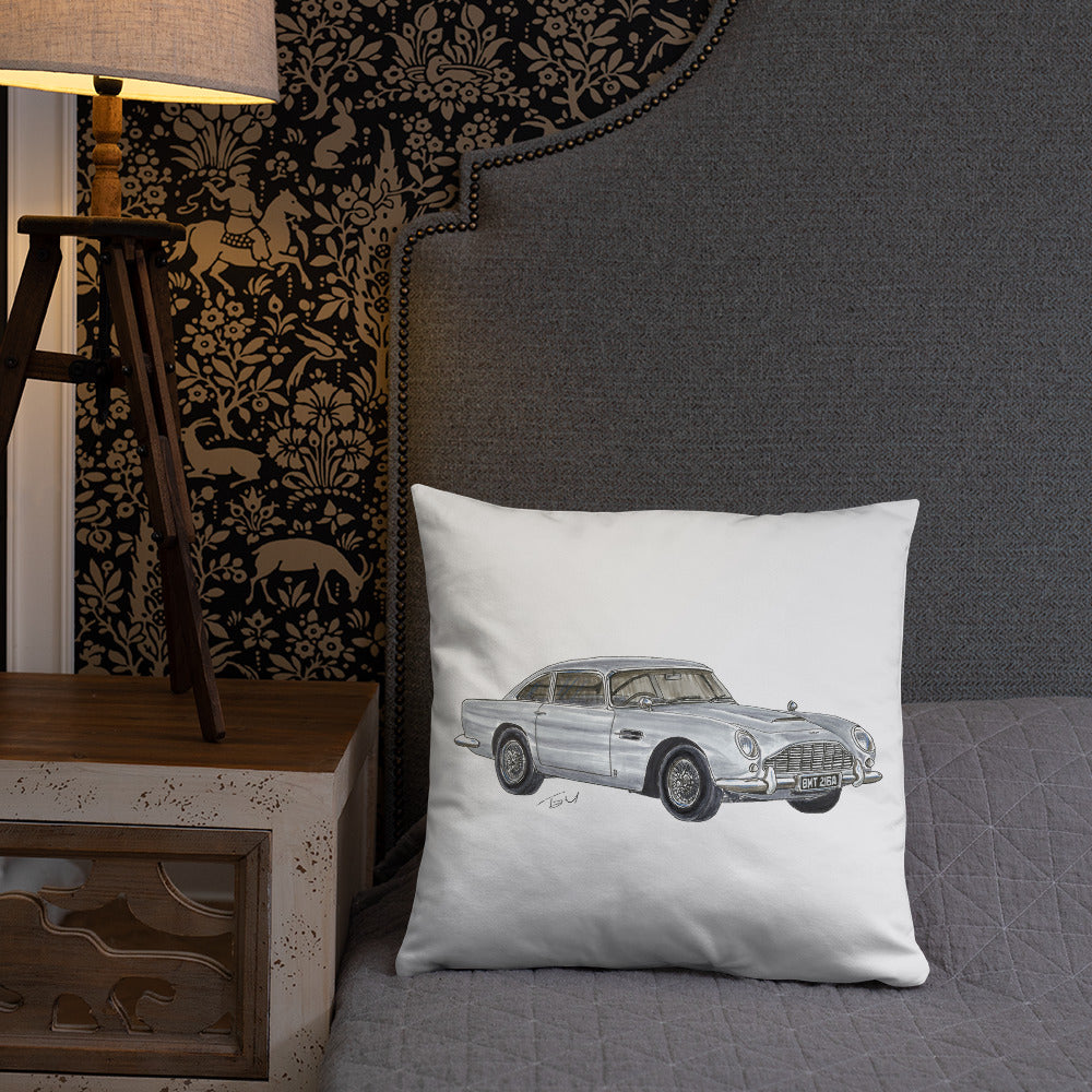 British 1965 AM DB5 Basic Pillow