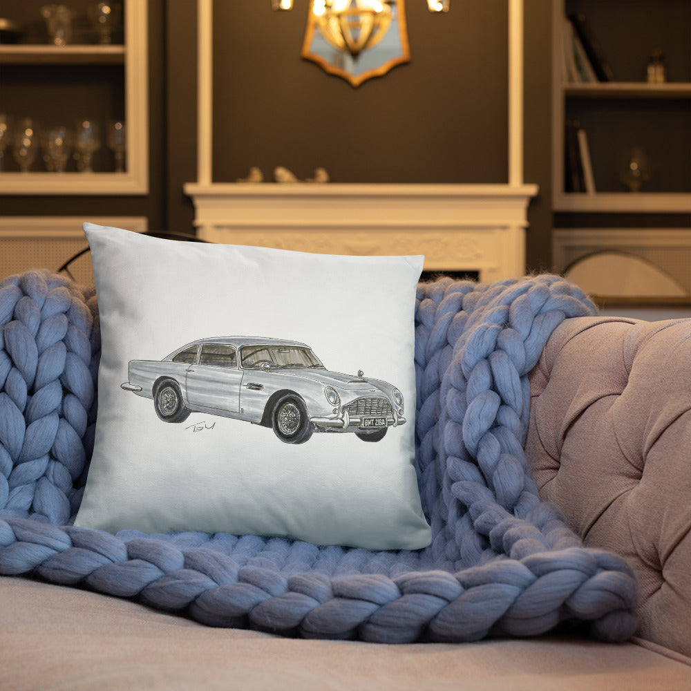 British 1965 AM DB5 Basic Pillow