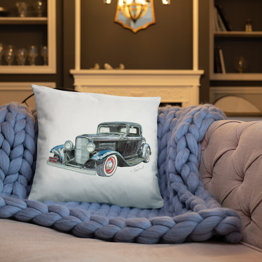 1932 F 3 Window Coupe Basic Pillow