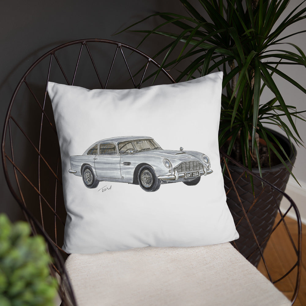 British 1965 AM DB5 Basic Pillow