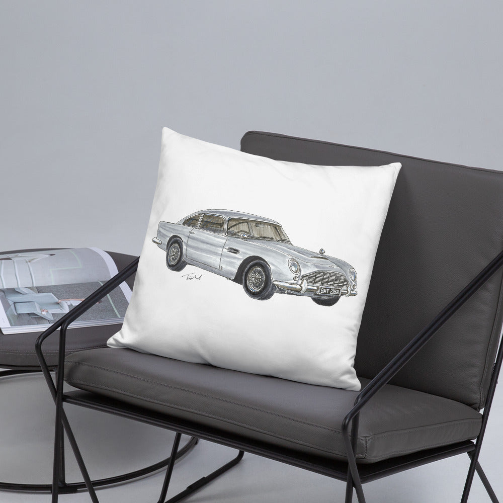 British 1965 AM DB5 Basic Pillow