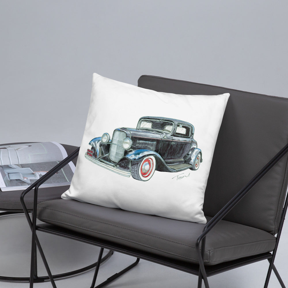 1932 F 3 Window Coupe Basic Pillow