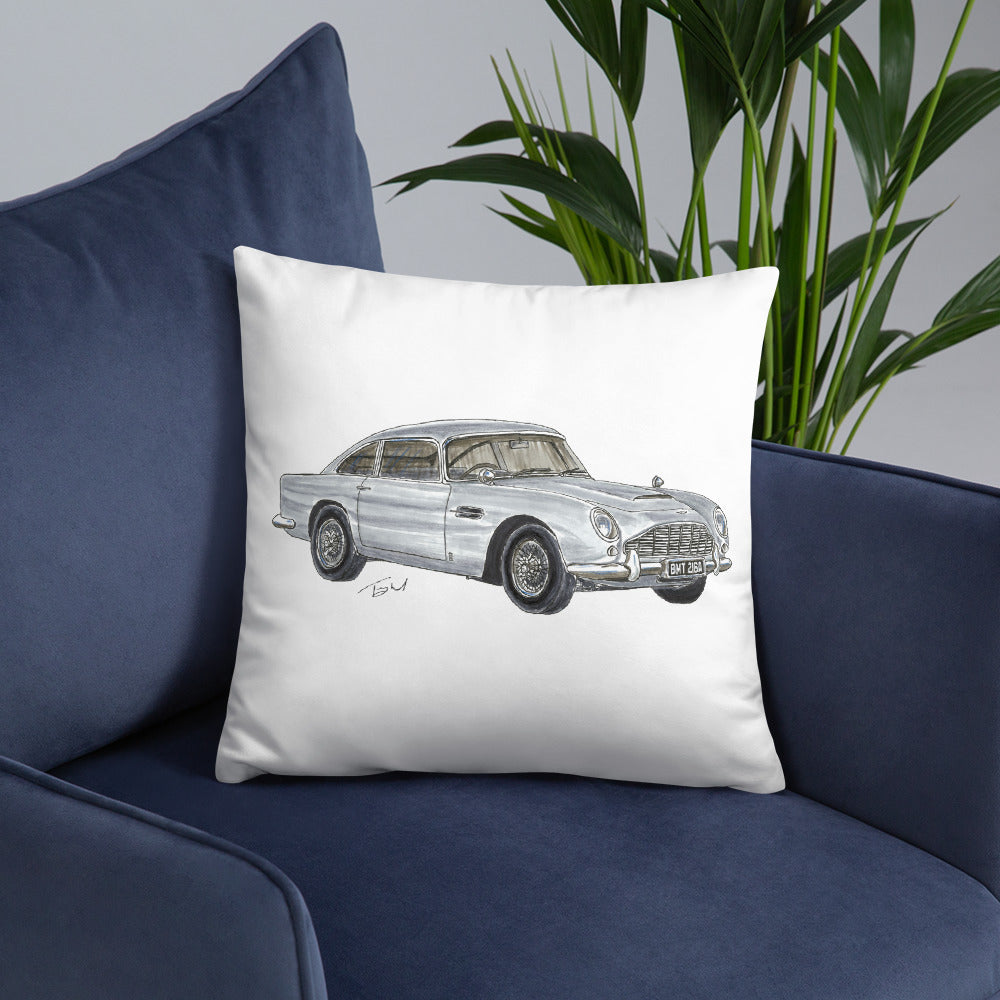 British 1965 AM DB5 Basic Pillow