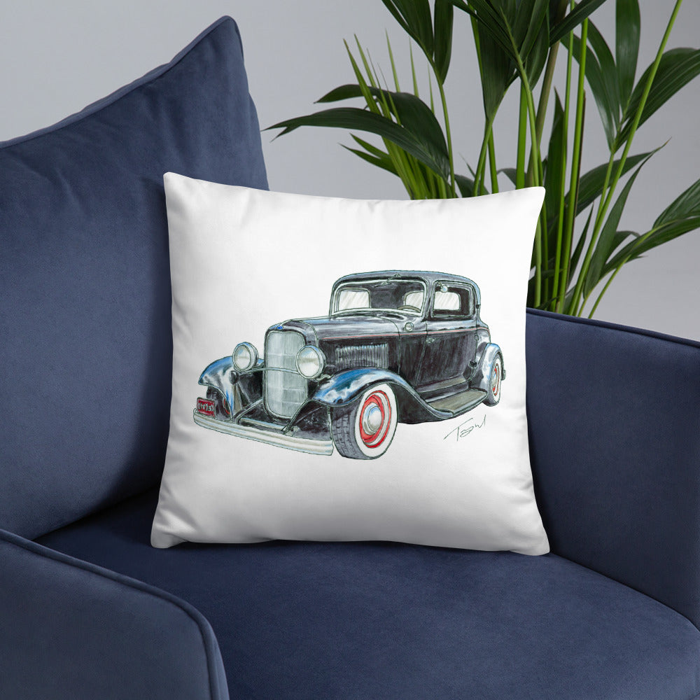 1932 F 3 Window Coupe Basic Pillow