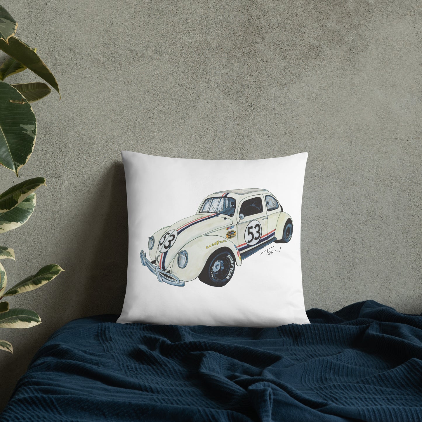 NASCAR Herbie Basic Pillow