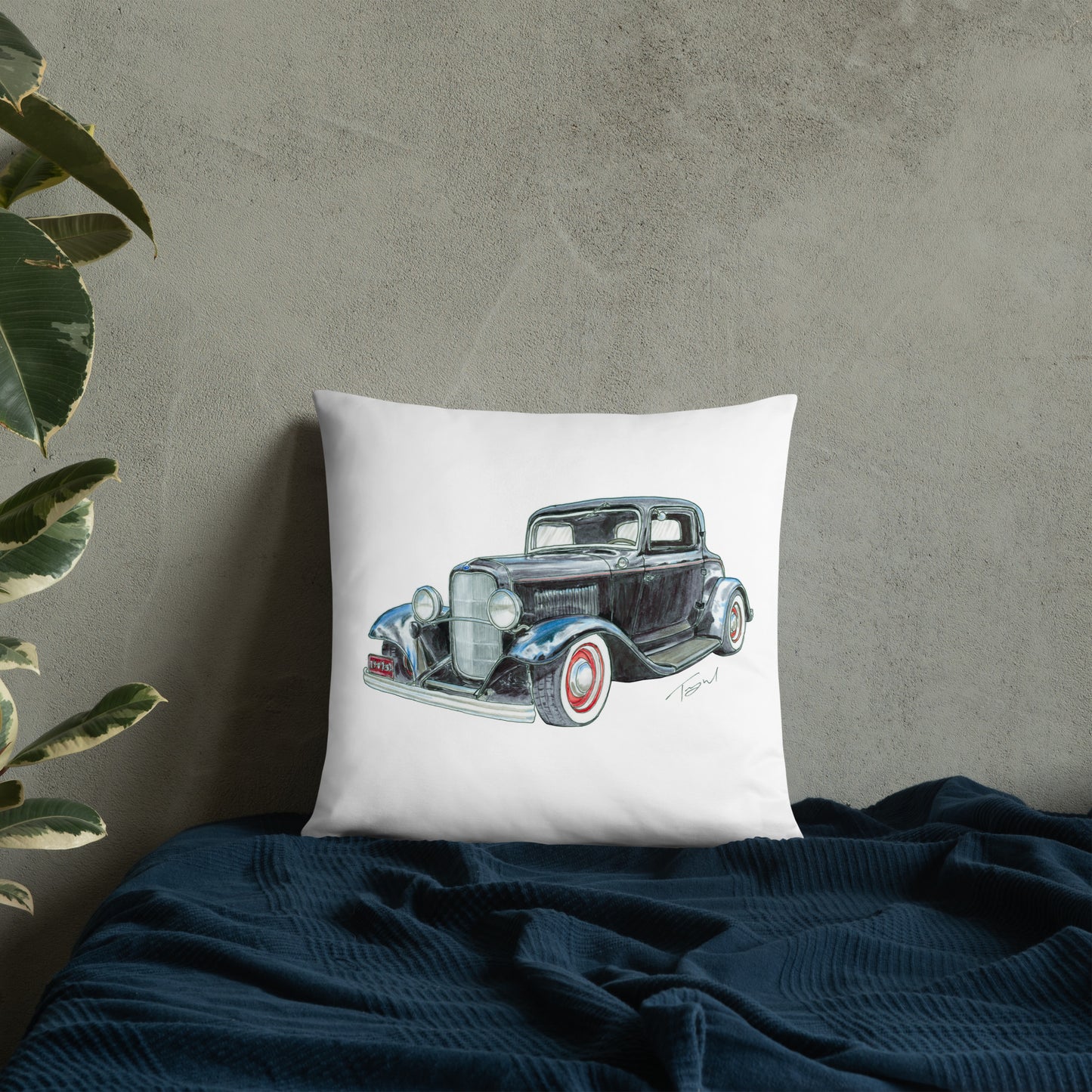 1932 F 3 Window Coupe Basic Pillow