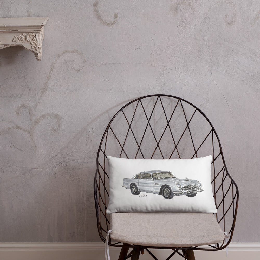 British 1965 AM DB5 Basic Pillow