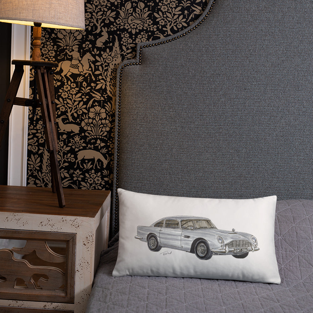 British 1965 AM DB5 Basic Pillow