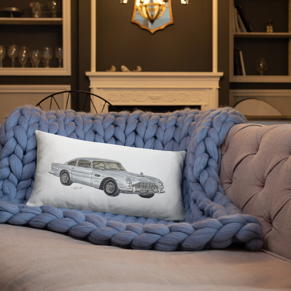 British 1965 AM DB5 Basic Pillow