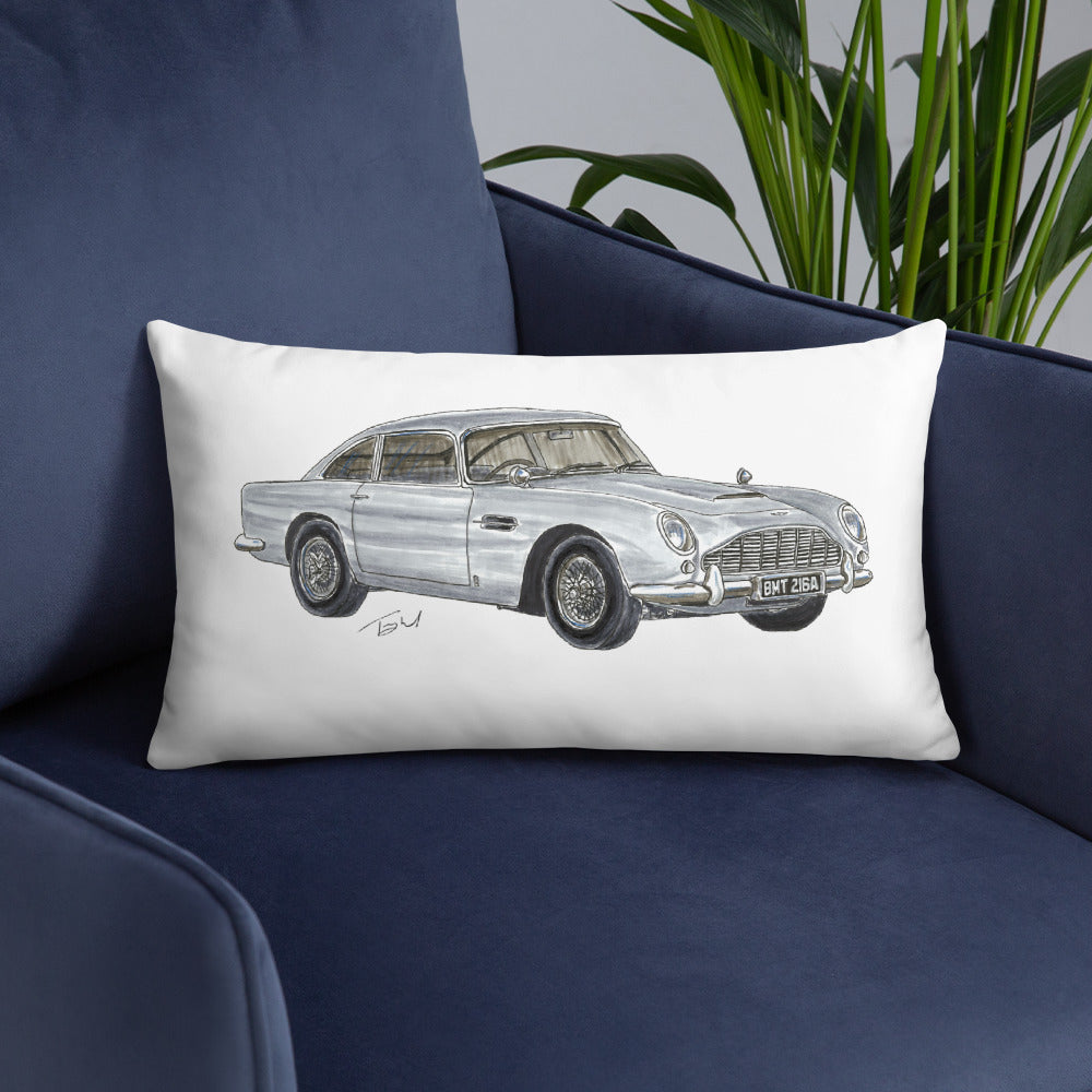 British 1965 AM DB5 Basic Pillow