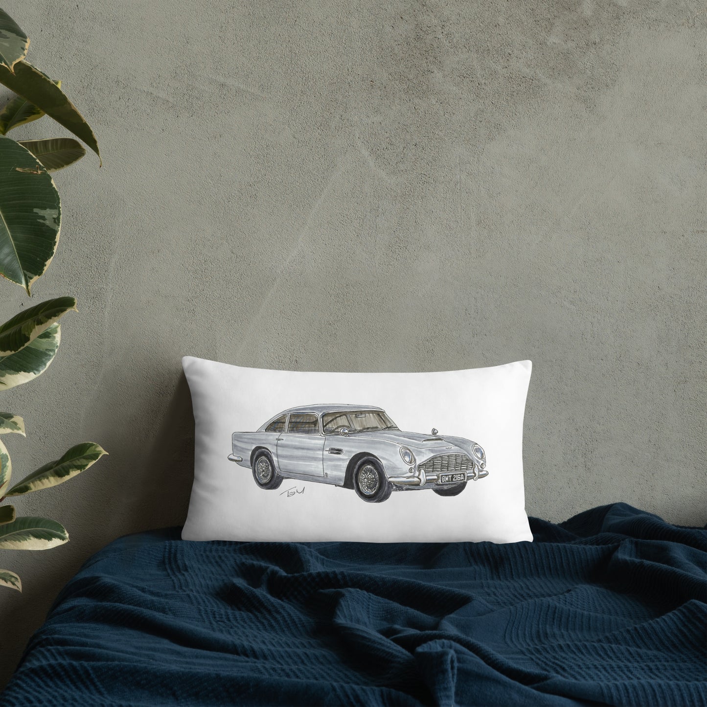 British 1965 AM DB5 Basic Pillow