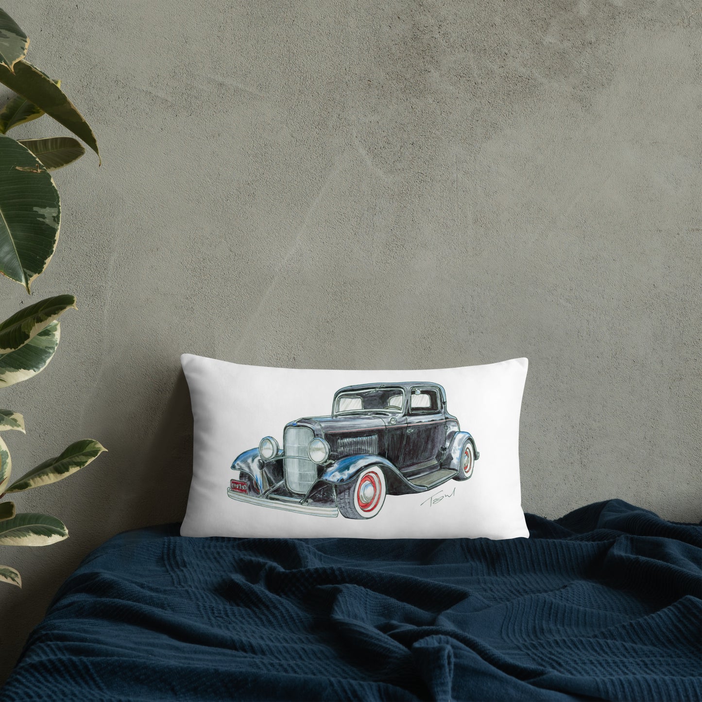 1932 F 3 Window Coupe Basic Pillow