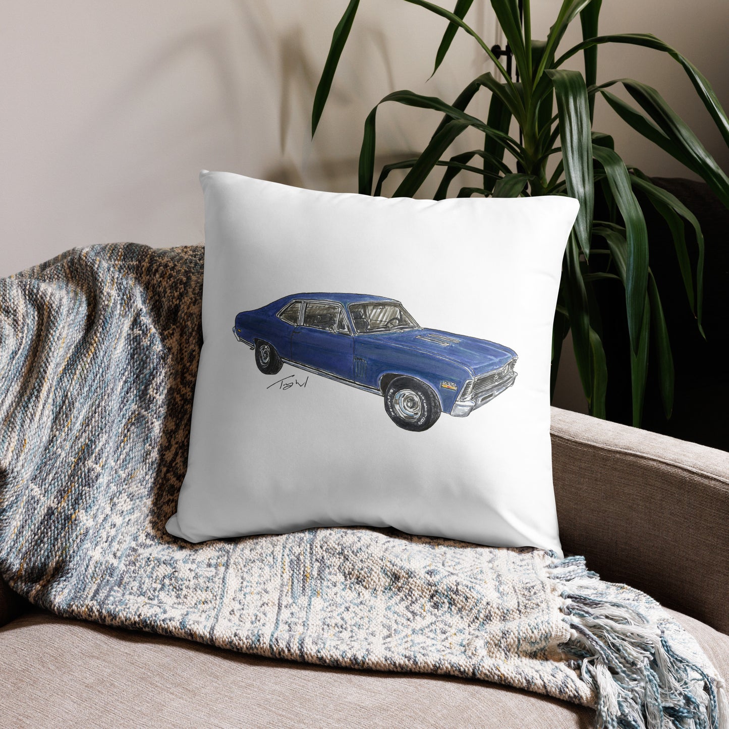 Classic 1970 Nova SS Basic Pillow