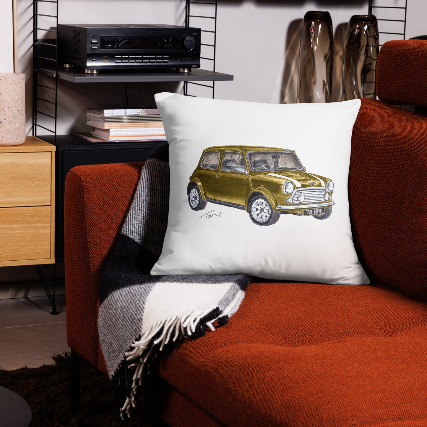 1978 M Cooper Gold Basic Pillow