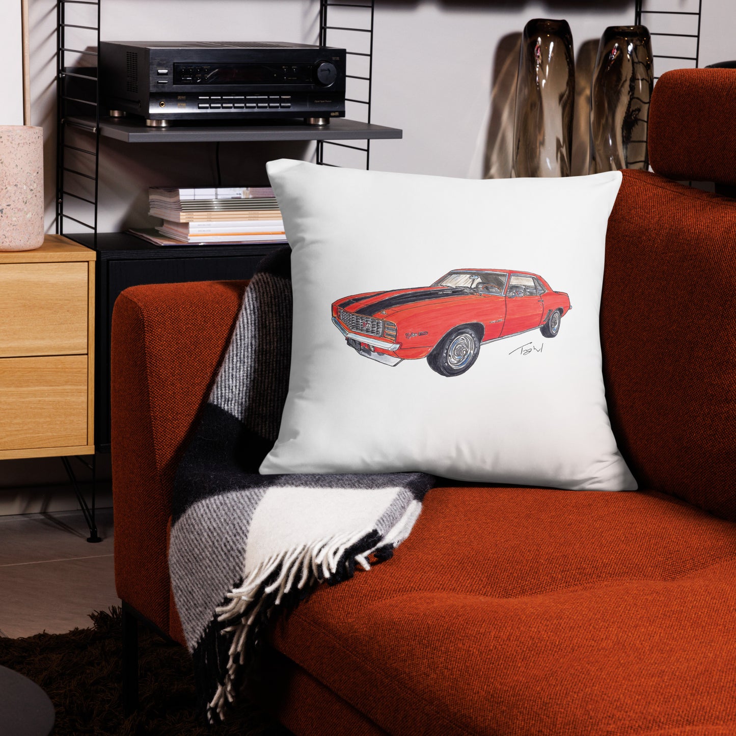 1969 C Z28 RS Orange Basic Pillow