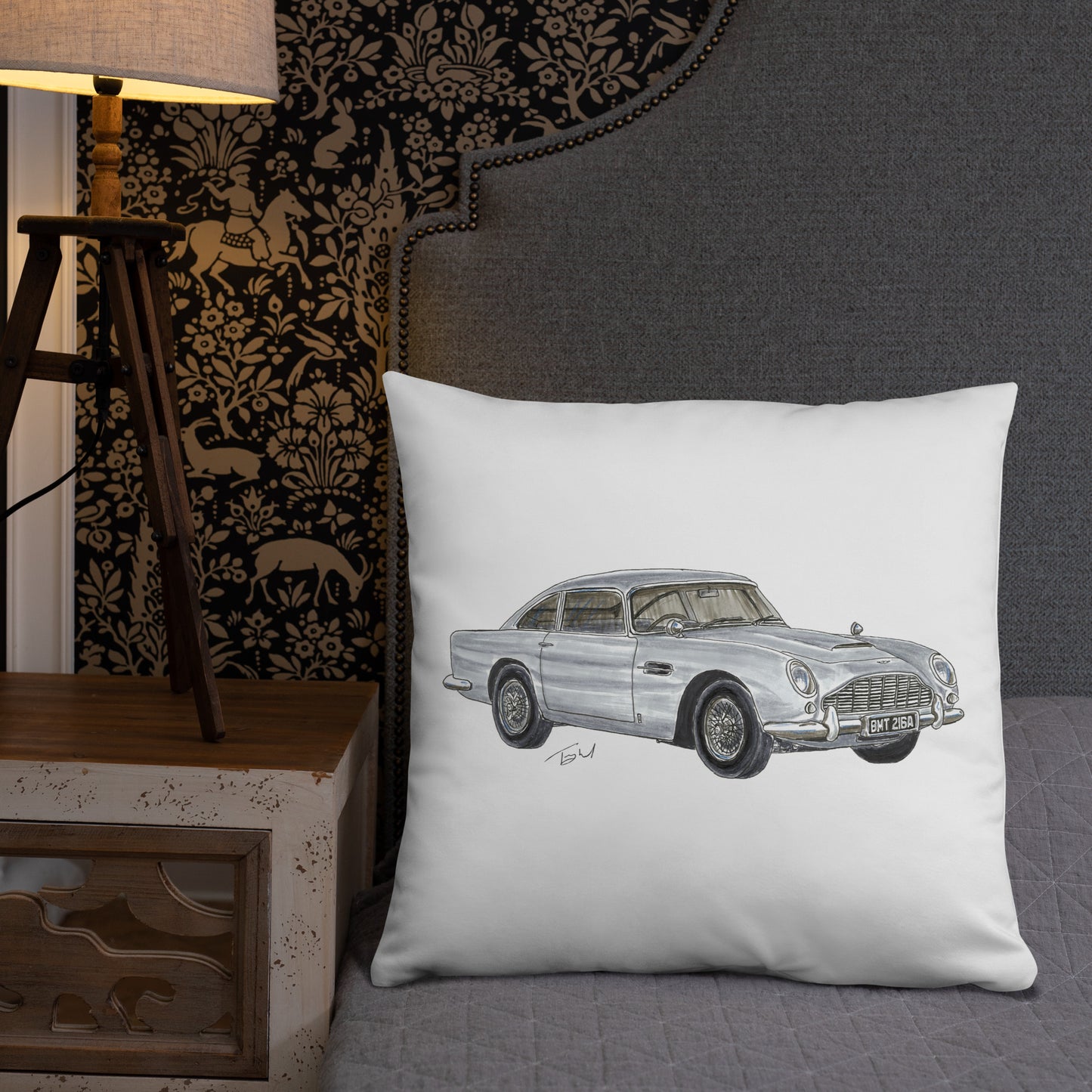 British 1965 AM DB5 Basic Pillow