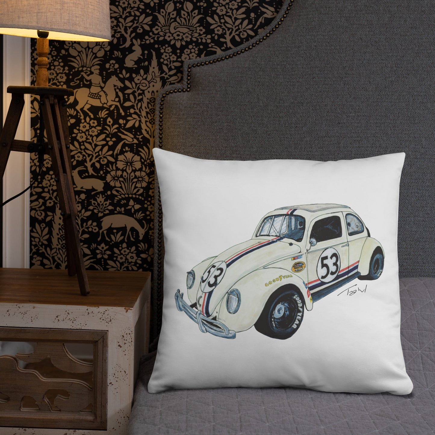 NASCAR Herbie Basic Pillow