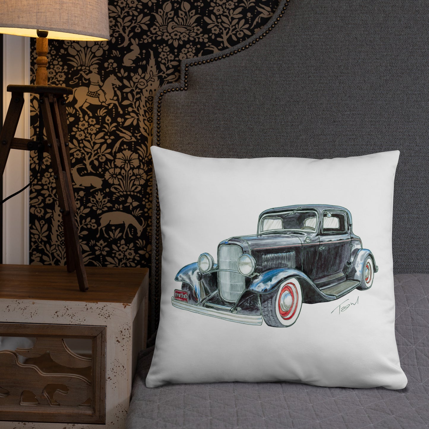 1932 F 3 Window Coupe Basic Pillow