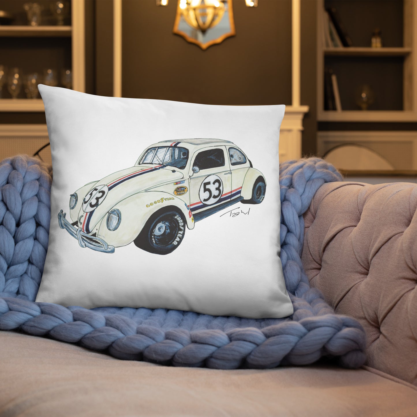 NASCAR Herbie Basic Pillow