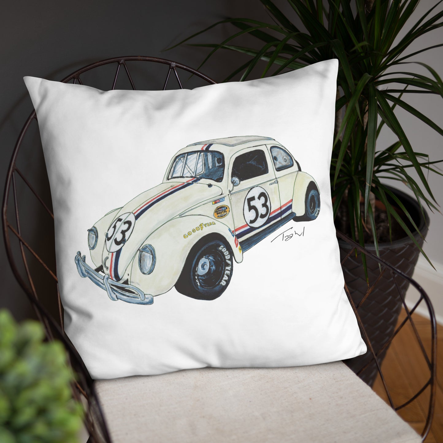 NASCAR Herbie Basic Pillow