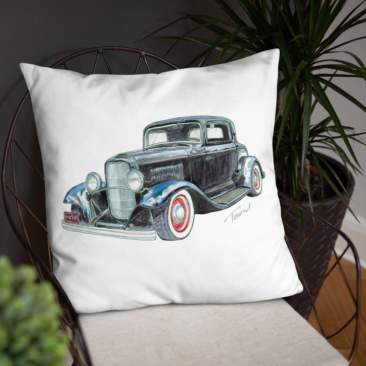 1932 F 3 Window Coupe Basic Pillow