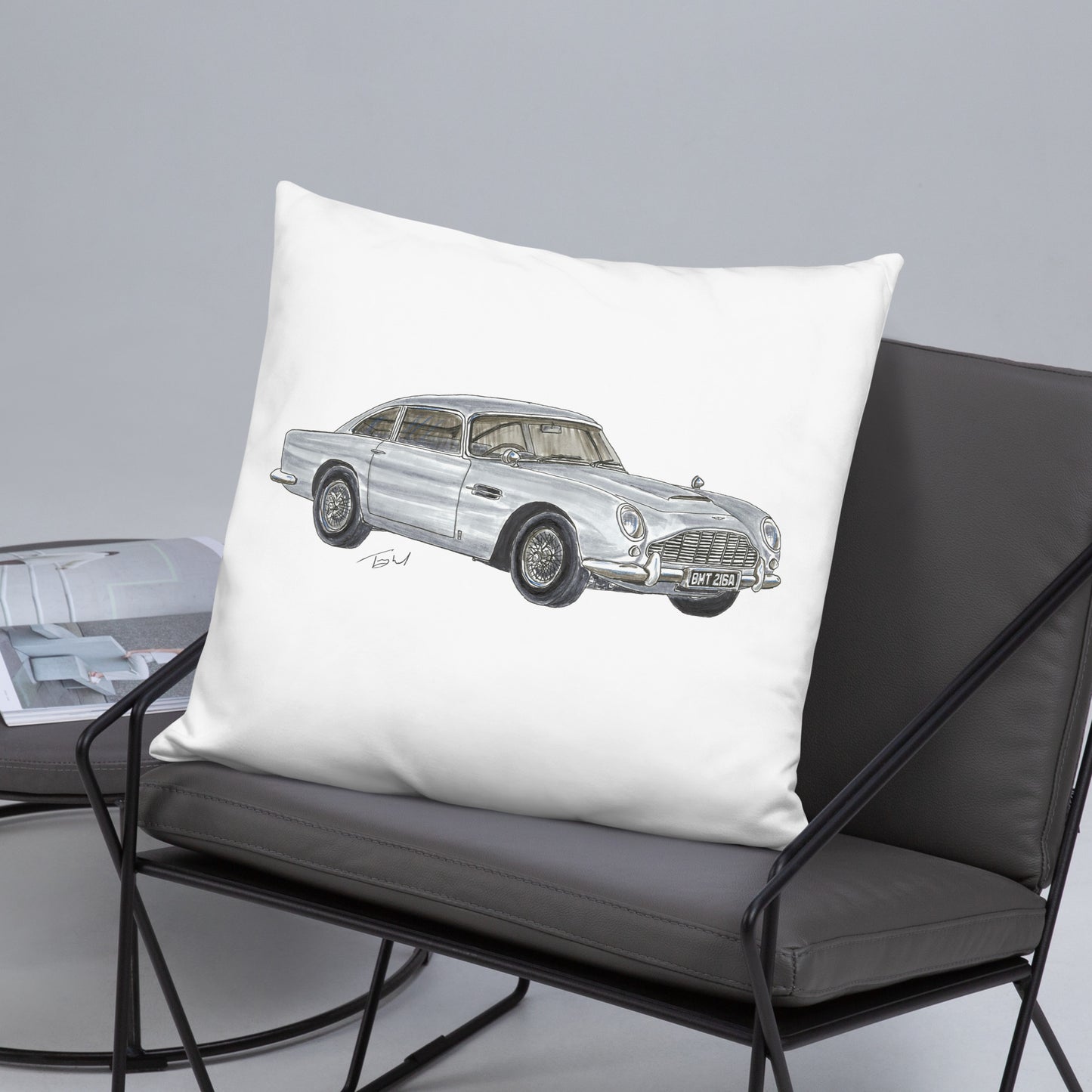 British 1965 AM DB5 Basic Pillow