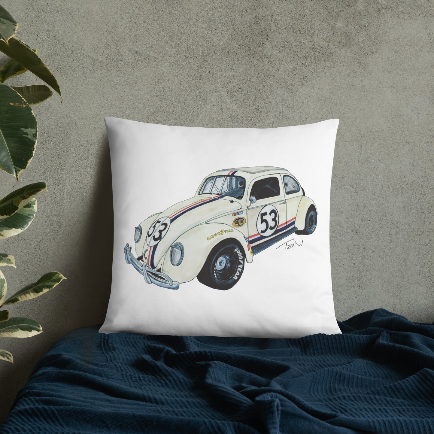 NASCAR Herbie Basic Pillow