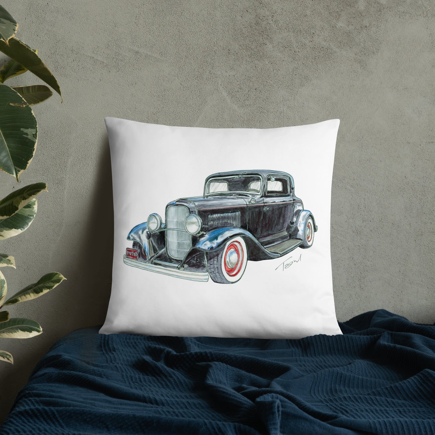 1932 F 3 Window Coupe Basic Pillow