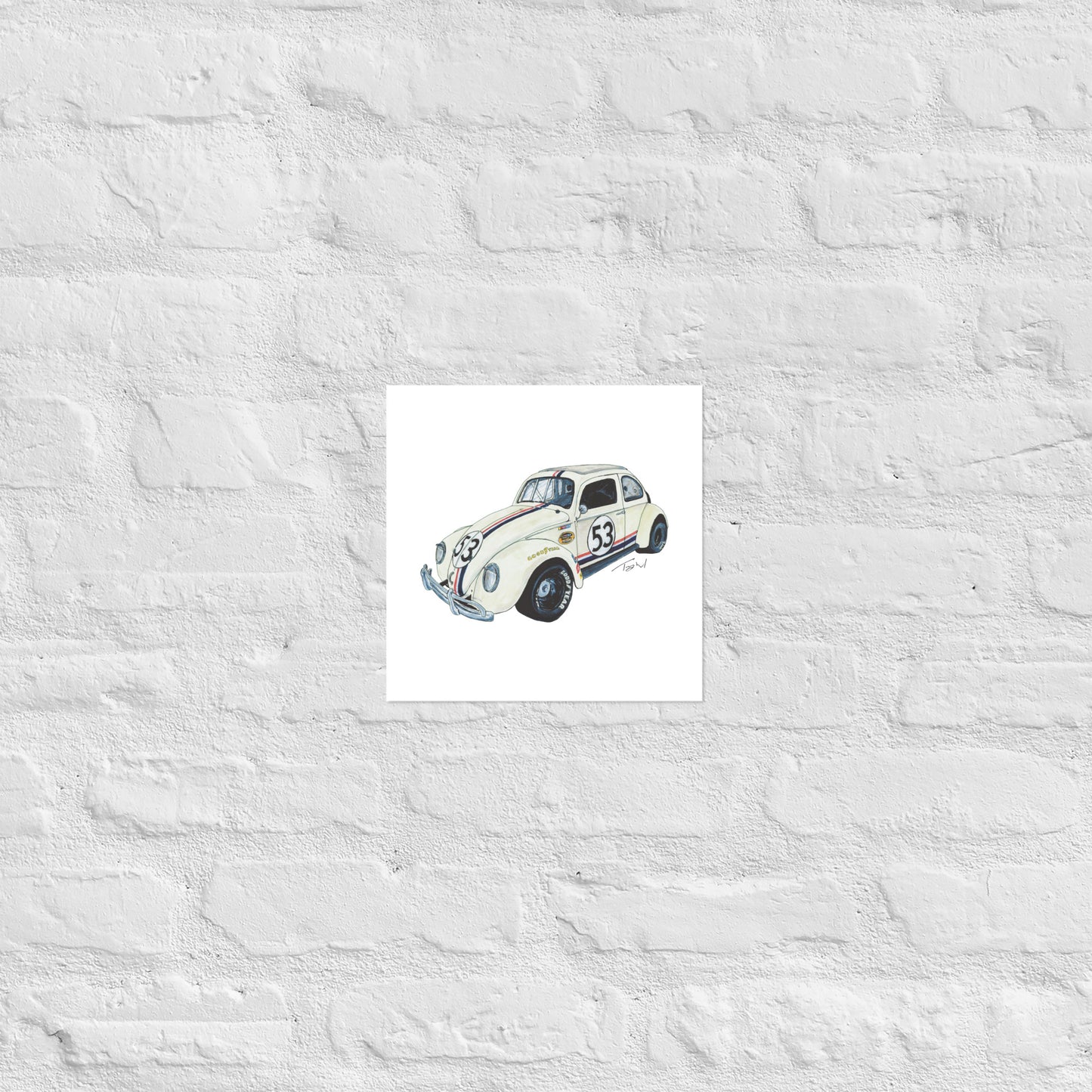 NASCAR Herbie Poster