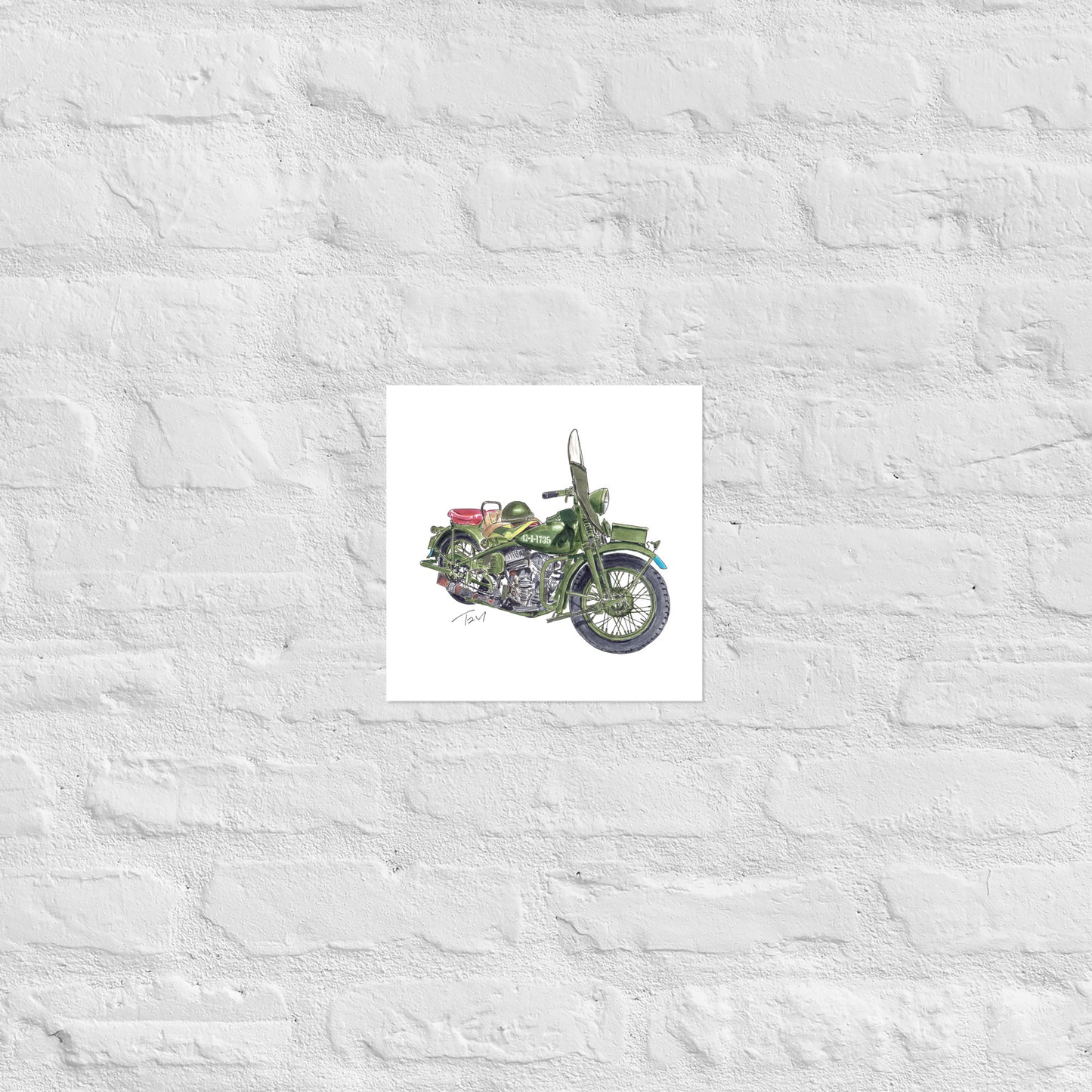 Model 42 WLC HD Motorcycle Poster