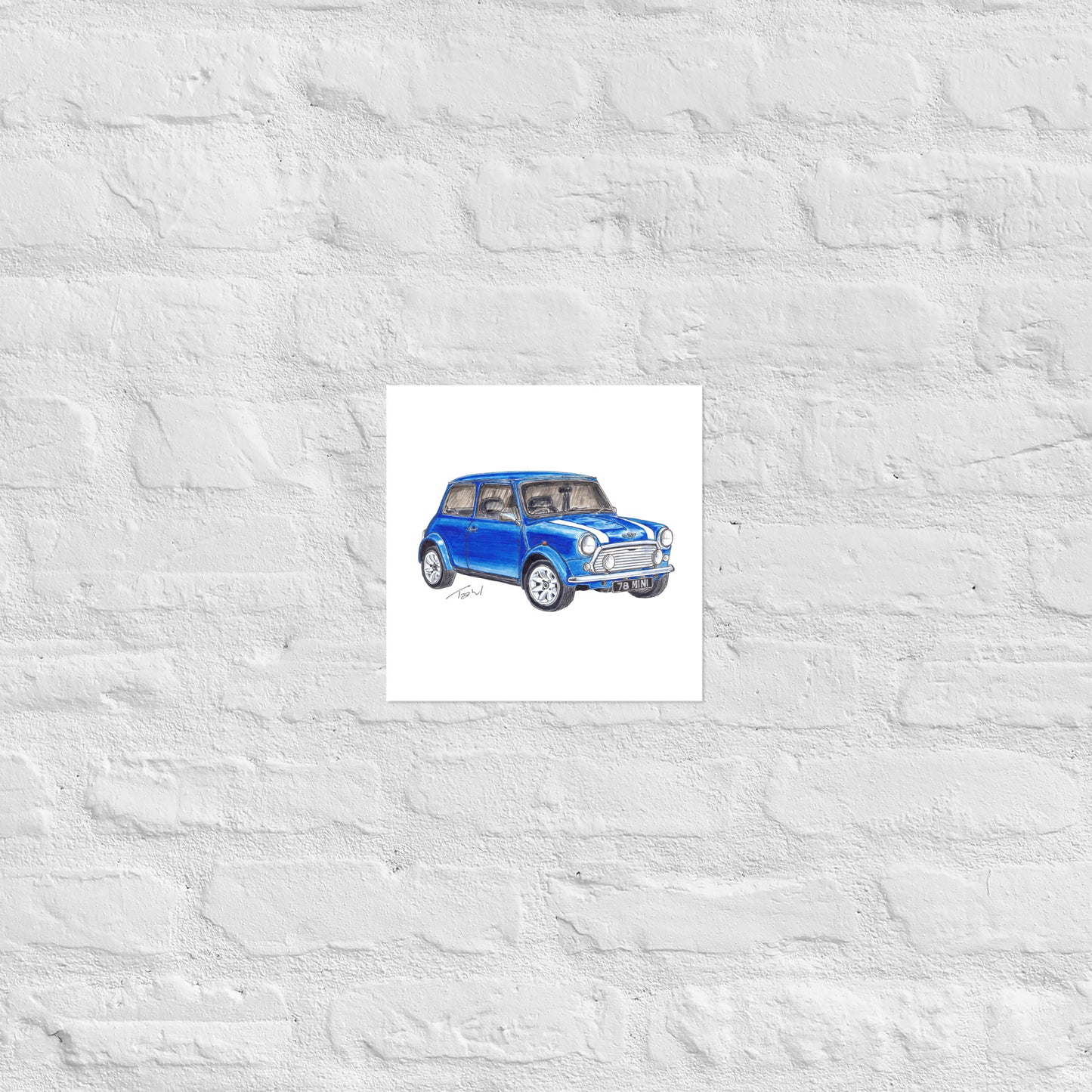 1978 M Cooper Blue Poster