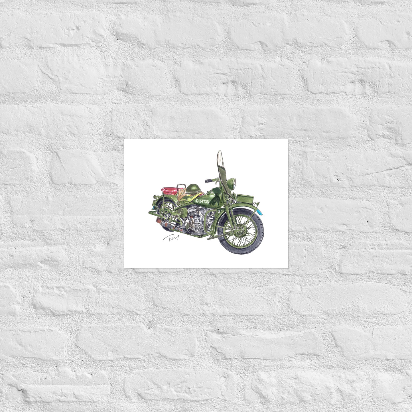 Model 42 WLC HD Motorcycle Poster