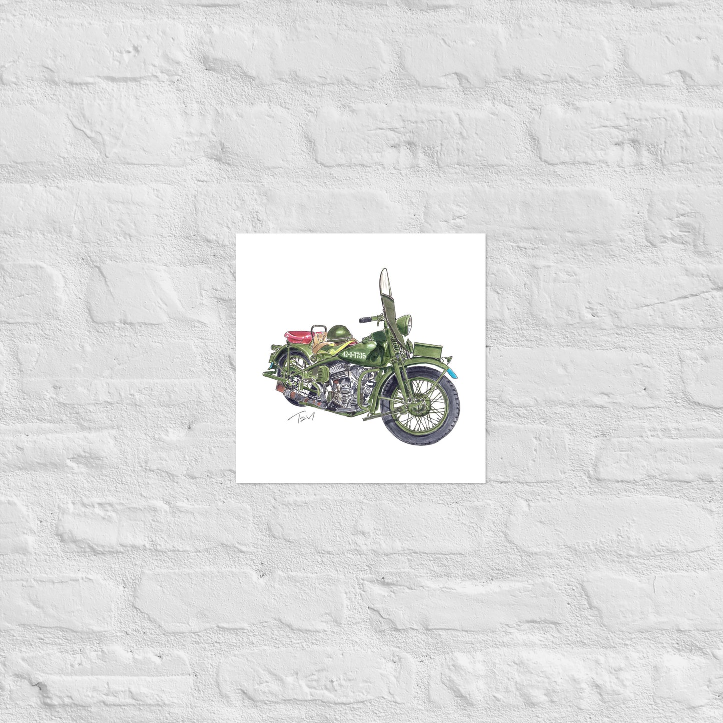 Model 42 WLC HD Motorcycle Poster