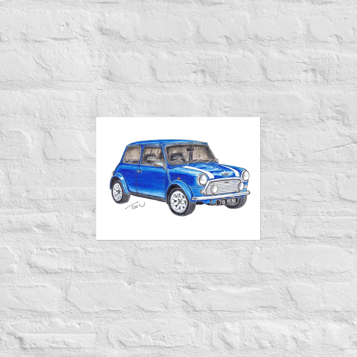 1978 M Cooper Blue Poster